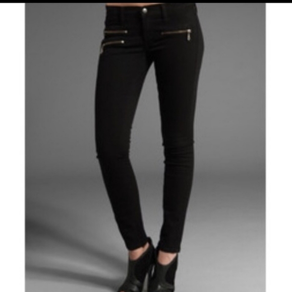 Work Custom moto zip jeans - size 27 - Picture 1 of 8